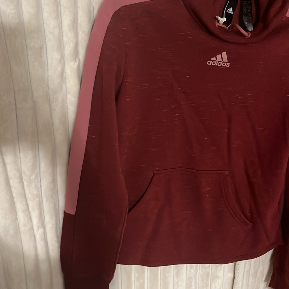 Maroon and pink Adidas hoodie and sweats - Picture 3 of 5